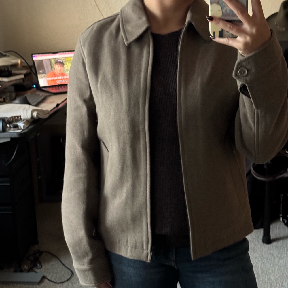 Fitted Grey/Brown Jacket